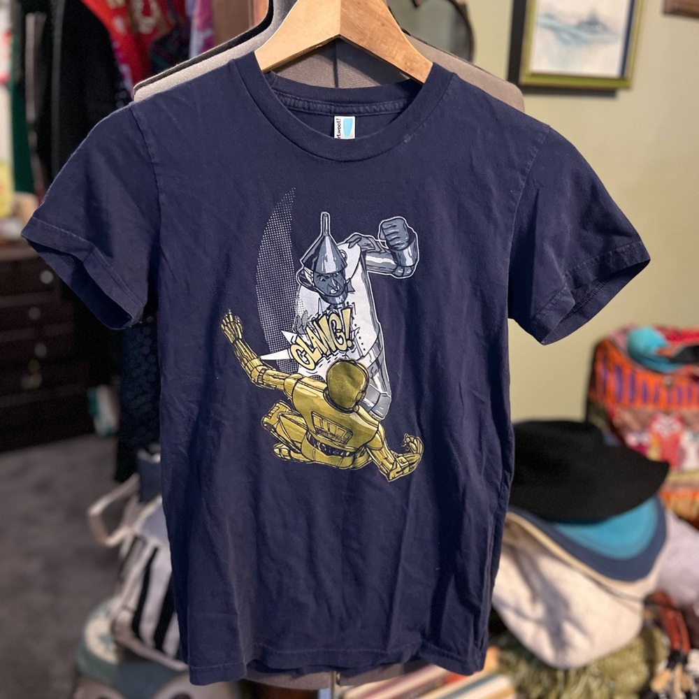 Shirt woot! Tin man VS C-3PO Oh my! Limited run T-shirt design. EUC.